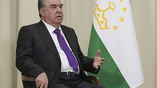 Tajikistan's president Emomali Rahmon at the Igora resort in the Leningrad Region, Russia, Tuesday, Dec 24, 2024